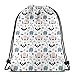 Produktbild vintage cap Magic Pattern_7081 3D Print Drawstring Backpack Rucksack Shoulder Bags Gym Bag for Adult 16.9"x14"