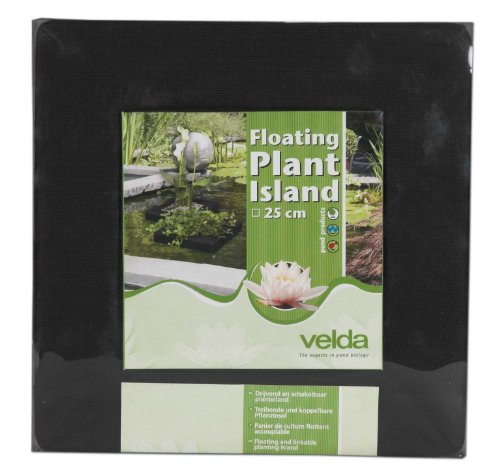 Velda 127577 Treibende Pflanzinsel für den Teich, 25 cm, Eckig, Floating Plant Island