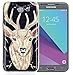 Produktbild Samsung Galaxy J7(2017) Case Soft TPU Neu Tasche ISENPENK Für Samsung Galaxy J7(2017) Hülle Silikon Muster[Hirsch] vorne und hinten Ultra Slim Back Cover Schutzhülle Wasserdicht Stoßfest Handyhülle Case Glanz nachts