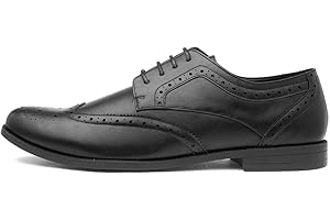 Beckett Mens Black Lace Up Brogue Shoe