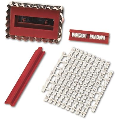 Städter Kit de patisserie pour marquage des lettres