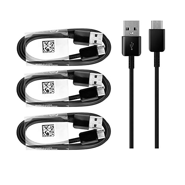 3 x XXL 150cm Original Ladekabel Datenkabel für Samsung Galaxy S9/ S9 Plus S8/ S8+/ Note 8/ A3 (2017)/ A5 (2017)/ A7 (2017) Note 8/ Note 9 USB C Anschluss/schnelles Laden