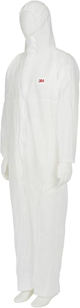 3M 4500WS Coverall, White, Unisex Adults Coverall - 1