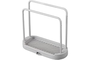 Gomice Soporte para paños de Cocina, Soporte para Trapos de Platos | Soporte Organizador de Bandeja para Fregadero de Cocina,Soporte para Trapos Que Ahorra Espacio con Bandeja de Drenaje para