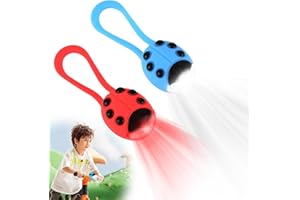 Peelanmall Lot de 2 lumières LED étanches IPX5 pour sac à dos de poussette, lumière LED d'avertissement avec 3 modes d'éclairage pour trottinette, bâton de randonnée ou sac à dos