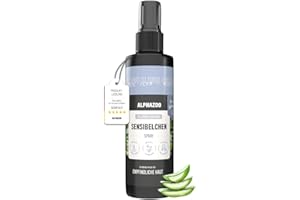 alphazoo Sensibelchen Fellspray für Hunde 250 ml – Sanfte Fellpflege für Sensible Hunde, erleichtert Kämmen & Bürsten, reduziert Ziepen, geruchsneutraler Feinnebel für natürlichen Glanz