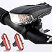 Produktbild LED Fahrradbeleuchtung Set, FisherMo Nach-Den StVZO Standard Fahrradlicht Rücklicht, USB Wiederaufladbare IPX6 Wasserdicht Außen Fahrradlampe