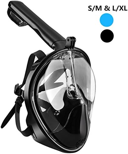 Snorkel Mask by SKYIOL, 180° Full Face Seaview Panoramic Snorkeling Mask Free Breathing Design With Anti Fog &amp; Anti Leak Technology for Adult &amp; Kids (S)