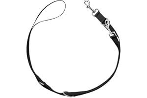 HUNTER verstellbare Führleine London | Schwarz | Größe 10/200 | 3-Fach verstellbar | weich & leicht | reißfest & schnelltrocknend | pflegeleicht & formstabil | ideal für Spaziergänge & Alltag