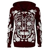 Aberimy Ausverkauf Damen Hoodie Sweatshirt Lange Ärmel Langarm Fashion Einfarbig Uni Blumenmuster Riemchen Tuniken Bauchfrei Kapuzenpullover Casual Pullover Blusen Shirt Top