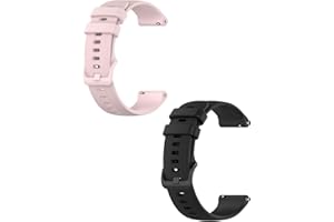 JUKOTA Correa reloj de 22mm, 2 Correas de repuesto de silicona con liberación rápida, Compatible con relojes de 22 mm de ancho, modelo universal