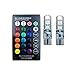 Produktbild 2 T10 6SMD PREMIUM QUALITAET – NEU-5050 LED-Licht, teepao 12 V Lesung Dome Karte RGBW Breite Keil Licht Seite Marker Lampen mit 16 Farben Farbwechsel und Fernbedienung Nummernschild Lampe