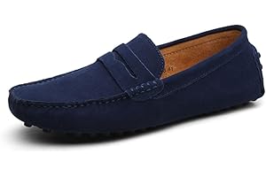 CZHIHANEG Mocassins et Loafers Hommes Confortable Slip on Décontracté Bateau et Mocassins pour Homme Chaussures de Conduite en Daim 38-49 EU