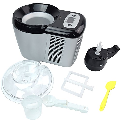 Selbstkühlende, Extrem leichte und Stromsparende Eismaschine GG-90W Frozen Yogurt Milchshake Maschine Flaschenkühler Gino Gelati - 8