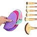I-Dragon Makeup Brush Cleaning Mats,Makeup Brush Cleaner with 1 Apple Shaded Large Mat,1 Heart Shaped Small Mat Portable Washing Tool Silicone Brush Cosmetic Brush Cleaning Set