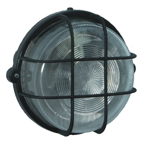 Brennenstuhl Rundleuchte Color / Lampe für Außen - und Innenbereich (spritzwassergeschützte Leuchte zur Decken- und Wandmontage, IP44) Farbe: schwarz