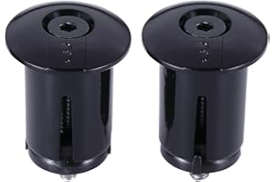 BBB CyclingScrewOn Lot de 2 Embouts de vis pour Ruban de Guidon | Vis en Acier Inoxydable pour Guidon de vélo | 2 pièces par Paquet, Noir, 200 x 3 cm