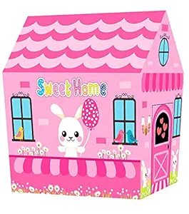 GaxQuly Hut Type Kids Toys Jumbo Size Play Tent House for Boys and Girls Tent House for Kids for Indoor and Outdoor (Sweet Home) up to 10 Years with Free mask