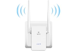 PHAVN WiFi Extender Booster WiFi Booster 300Mbps, WiFi Extender Support Repeater/AP/Router Modes, WiFi Range Extender with WPS Function, WPS Setup, UK Plug