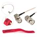 Produktbild cgpro Ultra Dünn Dual Rechts gewinkelt BNC Stecker HD-SDI 3 G-SDI MM30 Kabel (/30 cm) für Blackmagic Design Ursa, BMCC, BMPC, Canon C300, C500, Sony, FS5, FS7, FS700, F55, rot Epic, Scarlet, Arri Alexa, Amira, smallhd 502, 702, Atomos Shogun, odyssey7