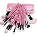 Imported Pro 32Pcs Pink Makeup Brush Cosmetic Set Kit + Makeup Brushes Pouch ...-13014304MG RS.940.00
