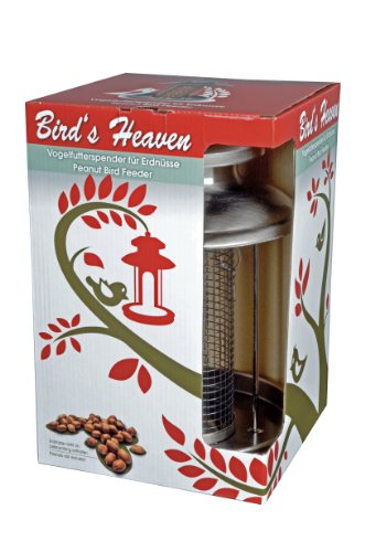 Vogelfutterspender Vogelfutterhaus aus Metall Bird´s Heaven Vogelhaus für Nüsse Vogelfutter - 5