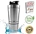 Produktbild SERIOUS SPORTS Premium Protein Shaker mit Pulverfach, Edelstahl, BPA frei