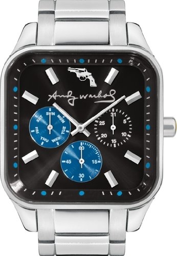 Andy Warhol The Fifteens Chronograph Black Dial Watch Andy140