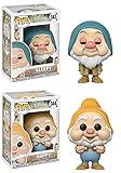 From Snow White and the Seven Dwarfs, Sleepy and Happy, as a stylized POP vinyl from Funko!
