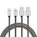 Produktbild Micro USB Kabel [2-Pack 1m] Leischmann USB Ladekabel Datenkabel Schnellladekabel für Android Smartphones Samsung HTC Sony Nexus und mehr Nylon 1m