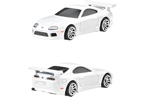Hot Wheels Fast and Furio Brian O'Conner Auto Toyota Supra vit modell till skala 1:64 – längd 7 cm – JBY33