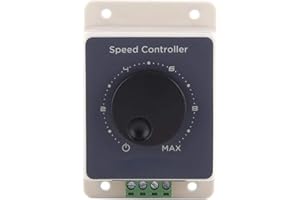 WALFRONT 12 V Motordrehzahlregler, PWM Motordrehzahlregler, Pulsbreitenmodulator DC10 – 60 V, 20 A, Shell wasserdicht