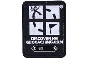 GEO-VERSAND Geocaching Trackable Patch Trackbar Iron/Black