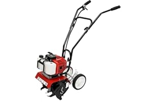 ARBGO 52CC Fraise de jardin à essence 2 temps pour planchers d'herbe pour cultivateurs à essence léger et compact avec poignée sûre