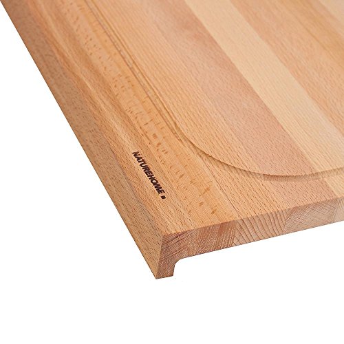 NATUREHOME Schneidebrett Holz groß massiv mit Saftrille Tranchierbrett Küchenbrett ca. 60×40 cmNATUREHOME Schneidebrett Holz groß massiv mit Saftrille Tranchierbrett Küchenbrett ca. 60×40 cm - 8