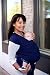 Baby Multifunctional Sling Carrier strap towel Nursing Baby Wrap Suitable for Newborns to 44 lbs Baby Holder , deep blue ,