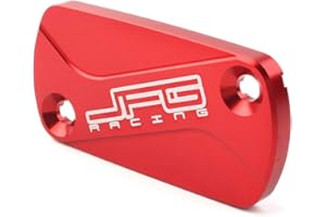 GZYF Dirt Bike Hintere Bremsflüssigkeitsbehälter-Abdeckkappe kompatibel mit Honda CR80R CR85R, CRF125F CRF150F CRF230F CRF250F, CRF250R 250RX CRF450R 450X 450RX CRF250L CRF250M, CRF450M Rot