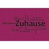 Wandtattoo-Wandaufkleber - WORTWOLKE ***Willkommen Zuhause*** - (Größen.- und Farbauswahl)