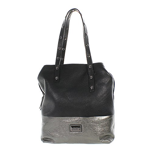 Preisvergleich Produktbild Liu Jo Santos Shopper schwarz / silber 28cm