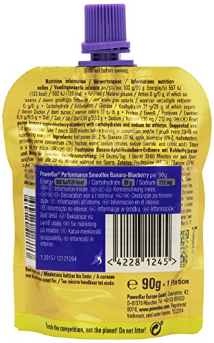 Powerbar Energy Product Performance Smoothie 90g x 16 Gele Banane Heidelbeere,22568800 - 4