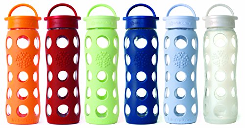 Lifefactory 13574 Glas -Trinkflasche 650ml, midnight blue - 6