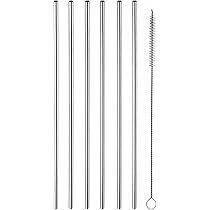 Cannucce In Acciaio Inox Metaltex - 4 Pezzi Riutilizzabili Con Spazzola - Foto 2