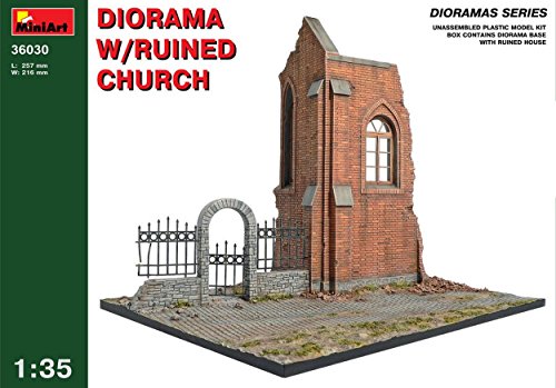 MINIART MIN36030 DIORAMA WITH RUINED CHURCH KIT 1:35 MODELLINO MODEL
