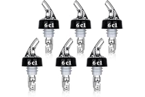 ‎AOREUN Aoreun Dosierausgießer Bar Portionierer Spirituosen, 6 Stück 6cl Flaschenausgießer dosierhilfe Automatische Messflaschenausgießer für Cocktails, Wein & Schnaps