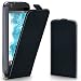 Produktbild MoEx HTC Desire 626G Hülle Schwarz [OneFlow 360° Klapp-Hülle] Etui Thin Handytasche Dünn Handyhülle für HTC Desire 626G/626 Case Flip Cover Schutzhülle Kunst-Leder Tasche