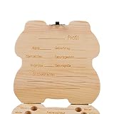 ELENKER Aufbewahrungsbox für Kinder Baby Zähne Milchzähne Box Geschenk für Kinder - 2