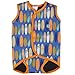 Splash About Boys Baby Wrap and Matching Happy Nappy (Small Wrap 0-6m, Small Nappy 0-4m, Surfs Up)