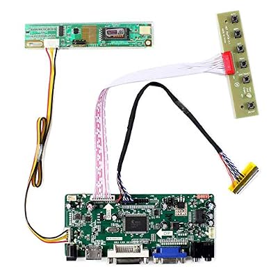 LCDBOARD HDMI + VGA + DVI + Entrée audio Carte contrôleur LCD pour B156XW01 LTN156AT01 15.6 "1366x768 1CCFL 30Pin LCD Panel