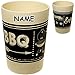 Produktbild alles-meine.de GmbH 2 Stück _ Bambus - Trinkbecher / Zahnputzbecher / Malbecher - Becher -  Enjoy BBQ !  - inkl. Name - 300 ml - mehrweg - BPA frei - Trinkglas Bambusbecher / B..