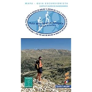 La ruta dels estanys amagats. Escala 1:40.000. Mapa excursionista. Alpina editorial.